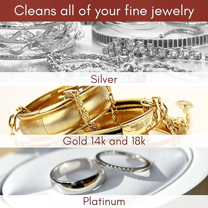 Mayflower Products Pro Size Jewelry Polishing Cloth + Metal Care Kit. Clean All Your Metals at Home: Silver, Gold, and Platinum Plus Stainless Steel, Copper, Brass, and Chrome