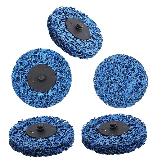 kimllier 5Pcs 3 Inch Quick Change Easy Strip Discs Stripping Wheel R Type Rust Cleaning Wheel Fit for Angle Grinders Grind Rust Strips Paint Cleans Welds