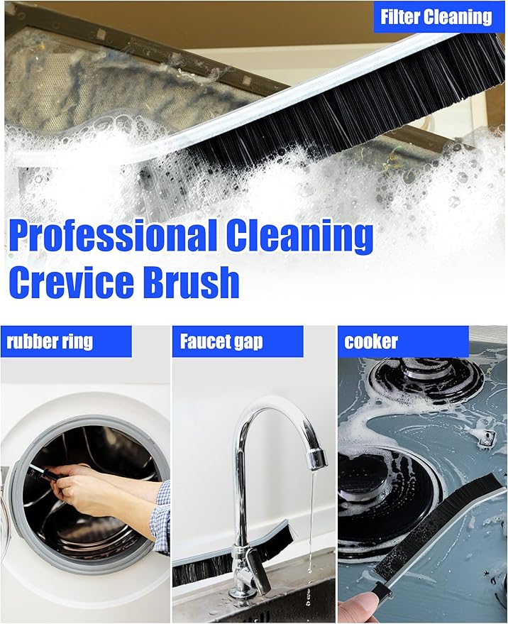 7 Pcs Dryer Vent Cleaner Kit for GE Washer Dryer Combo,Thickened WH01X35719 Lint Filter replacement with dryer vent brush, Dryer Vent Vacuum Hose Attachment,Models: PFQ97HSPVDS