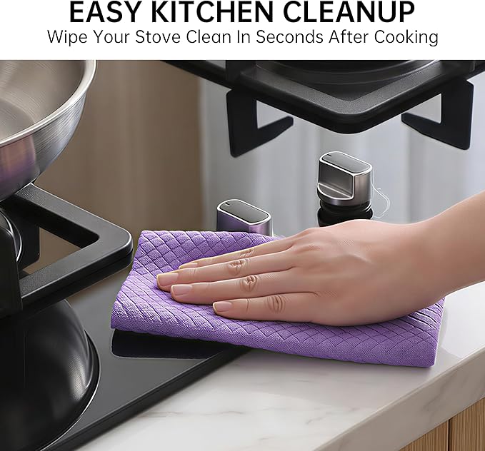 JOYMOOP Swedish Dishcloths, Reusable Cellulose Kitchen Cloths, Multicolor, 8 x 7 inches, 12 Pack, Diamond Pattern, Super Absorbent, Quick Dry, Odor Resistant, Lint Free