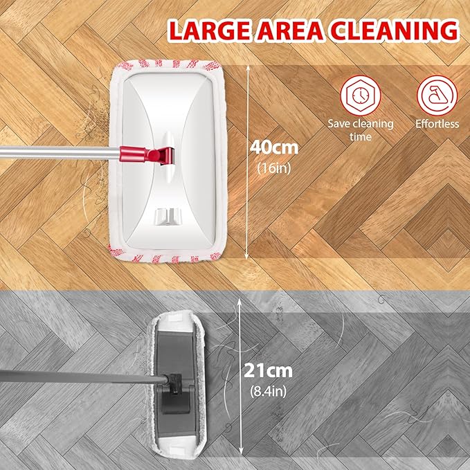 MASTERTOP Large Microfiber Mop and Dust Mop
