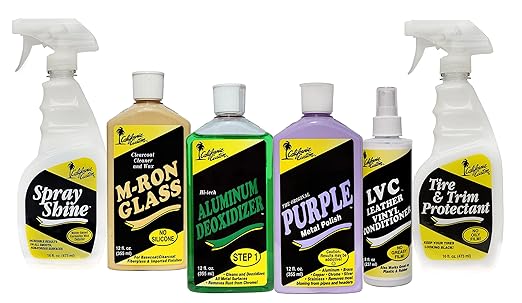 CALIFORNIA CUSTOM Products – The Original Purple Metal Polish, No Silicone, Body Shop Safe, Great for Aluminum, Brass, Copper, Chrome, Silver, Stainless and Gold, Made in The USA (3)