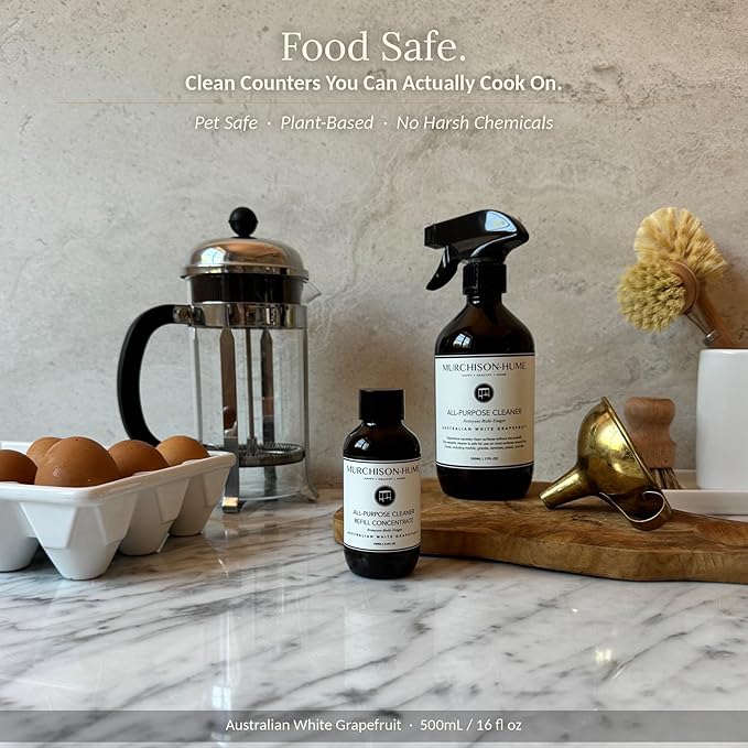 Murchison-Hume All Purpose Cleaner Spray | Plant Based Multi-Surface | Non-Toxic | Food & Pet Safe | Granite, Marble & Stone Safe | Cuts Grease | Kitchen & Bath | Refill Available | Original Fig