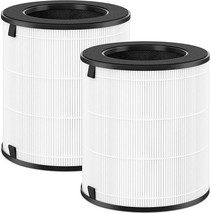 2 Pack LV-H133 Replacement Filter Compatible with LEVOIT LV-H133 Air Purifier for Home Large Room, Part No. LV-H133-RF