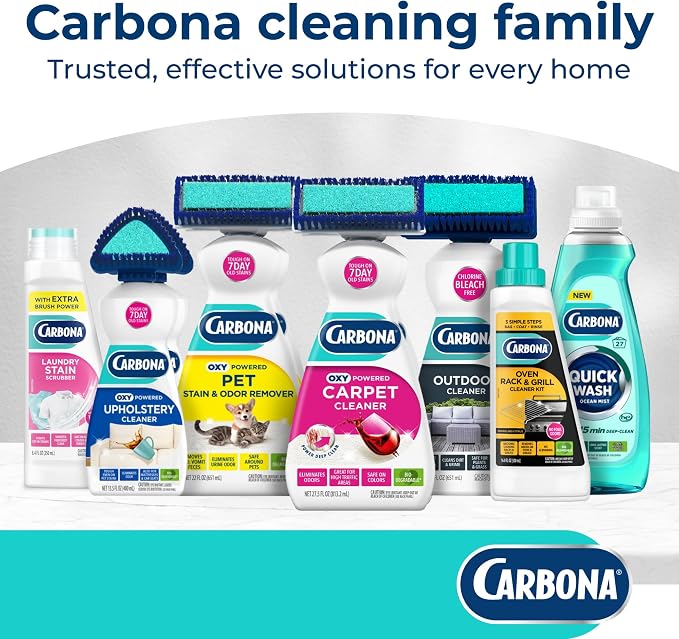 Carbona Laundry Stain Scrubber | Bio-Enzyme Stain Remover | Eliminates Fat, Oil, Blood, Milk, Fruit, Ketchup, Vegetables & Baby Food Stains | Save On Skin & Washable Fabrics | 3 Pack
