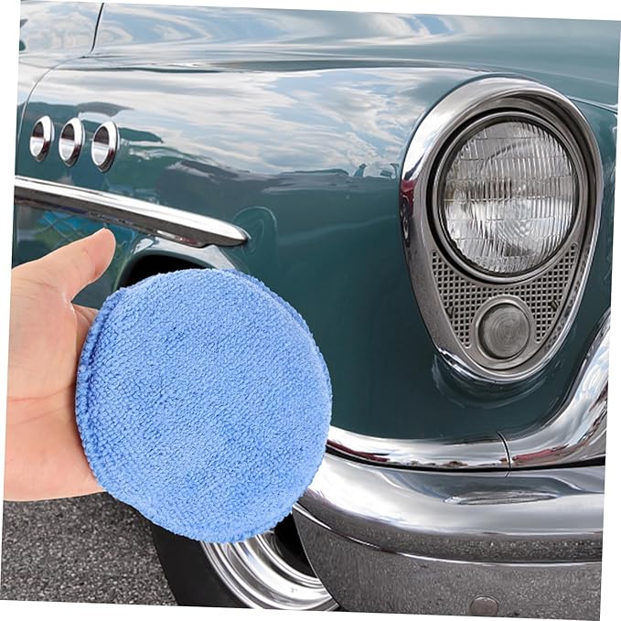 GLEAVI 50pcs Sponge Applicator for Car Detailing Car Washing Pad Wax Applicator Pads Polishing Soft Sponge for Paint
