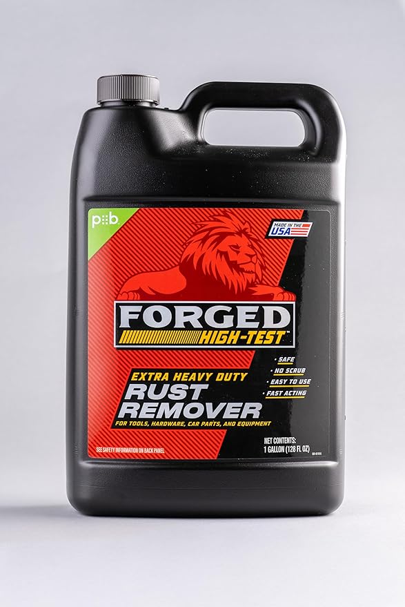 FORGED HIGH-TEST™ Extra Heavy-Duty Rust Remover, 8.96 pounds (Pack of 1) | 128 oz. | Auto Parts, Hardware, Restoration & More!
