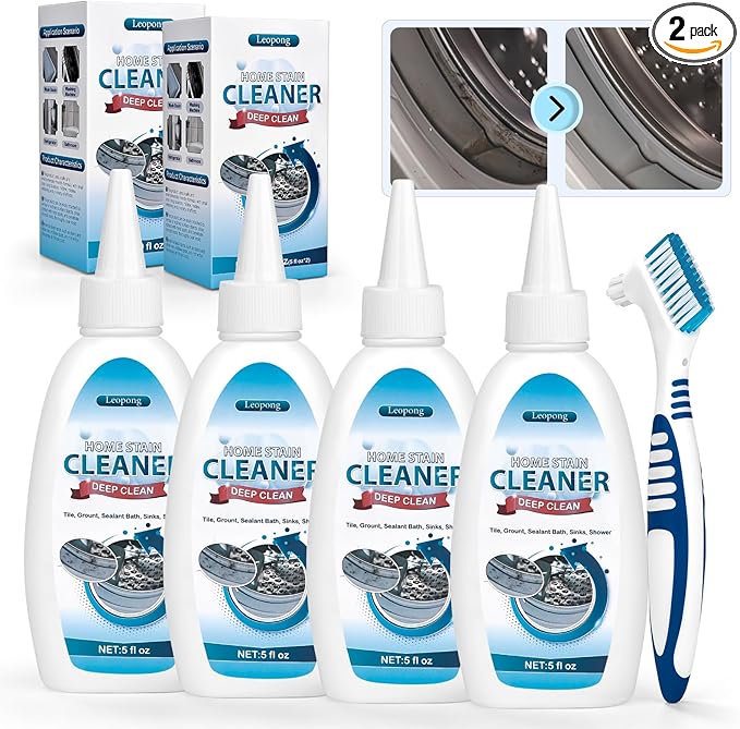 Leopong Home Cleaner Gel, Cleaner for Washing Machine, Refrigerator Strips, Household Shower, Kitchen Sinks, Walls, Tiles, Bathrooms- 20 fl oz