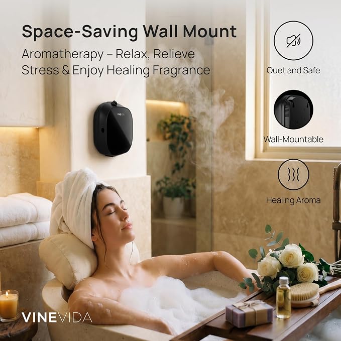 VINEVIDA Wall Mount Diffuser | Cold Air Diffusion Technology | Portable and Easy Installation | Covers up to 500 ft²