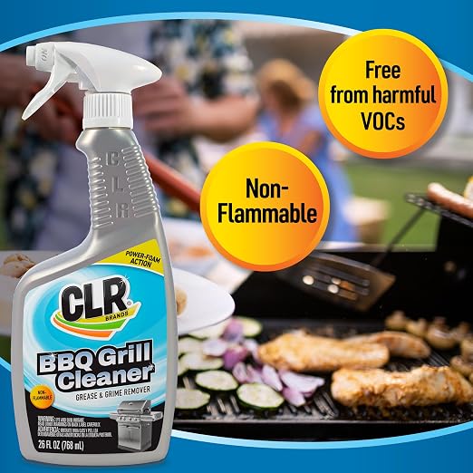 CLR Grill Cleaner and Degreaser Plus Outdoor Furniture Cleaner Bundle; VOC-free; 2-Pack of 26 Ounce Sprays