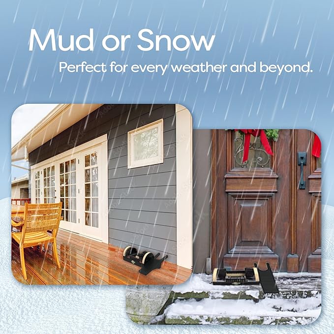 Scrubit heavy-duty boot scraper & Jack - Boot remover and pul custodianfor Shoes, Cowboy Boots; Cleans snow, sand, mud - 12x6 all-weather scrubber