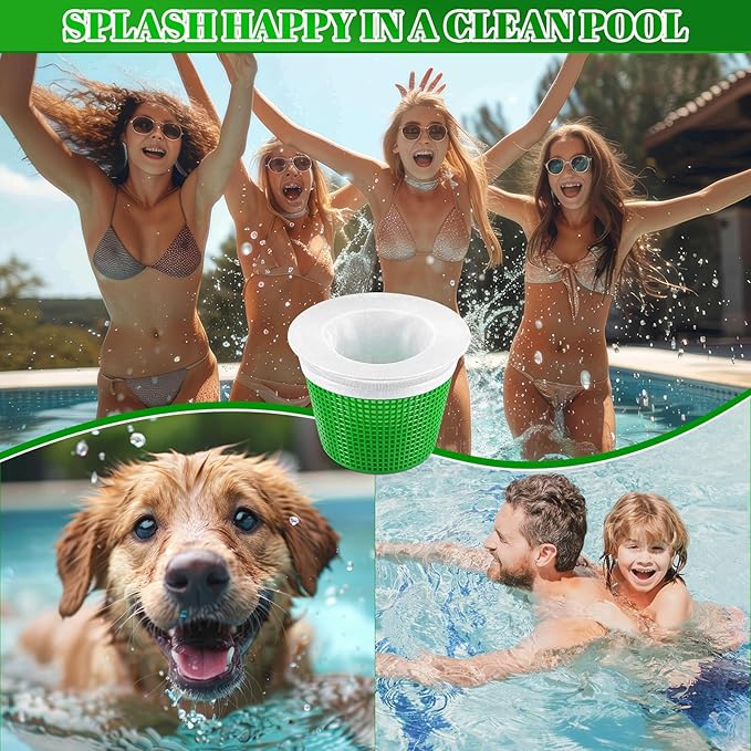 300 Pack Pool Skimmer Socks – Fine Mesh Filter Socks for Inground and Above Ground Pools, Traps Debris Leaves Sand, Protects Pump and Filter System for Pool Filters Filters Baskets Skimmers