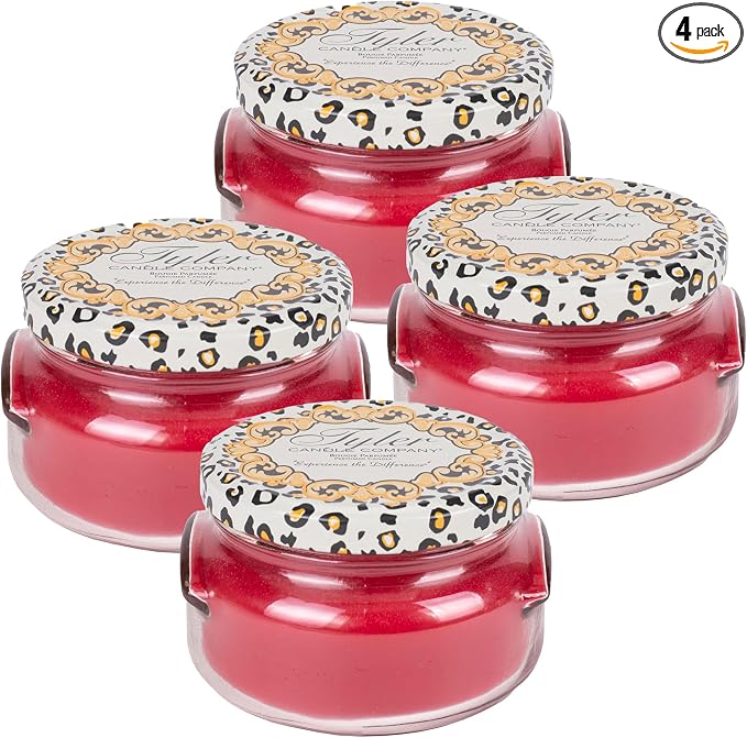 Tyler Candle Company 3118 Kathina 3 Ounce Scented Jar Candle for Home or Office, Pack of 4