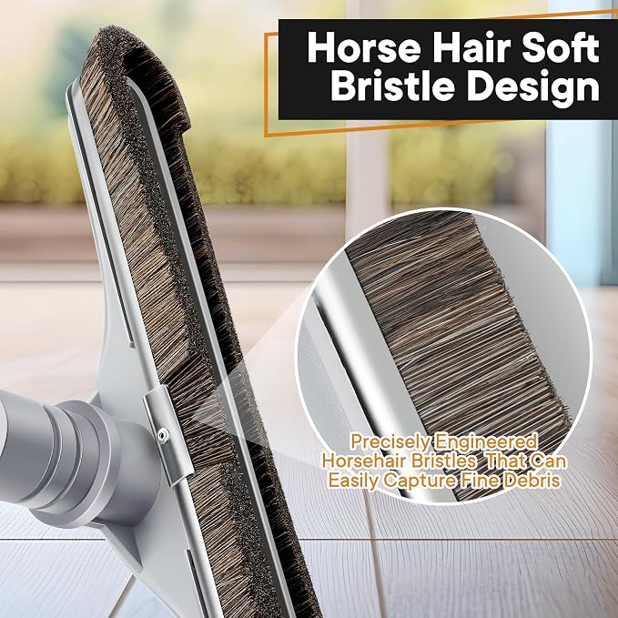 Replacement Floor Tool Compatible with ProTeam 101446 E-Z Glide Backpack Vacuum,Compatible with Hoover C2401, 14" Multi-Surface Brush for Commercial Cleaner(1 Pack,Horse Hair Brush)