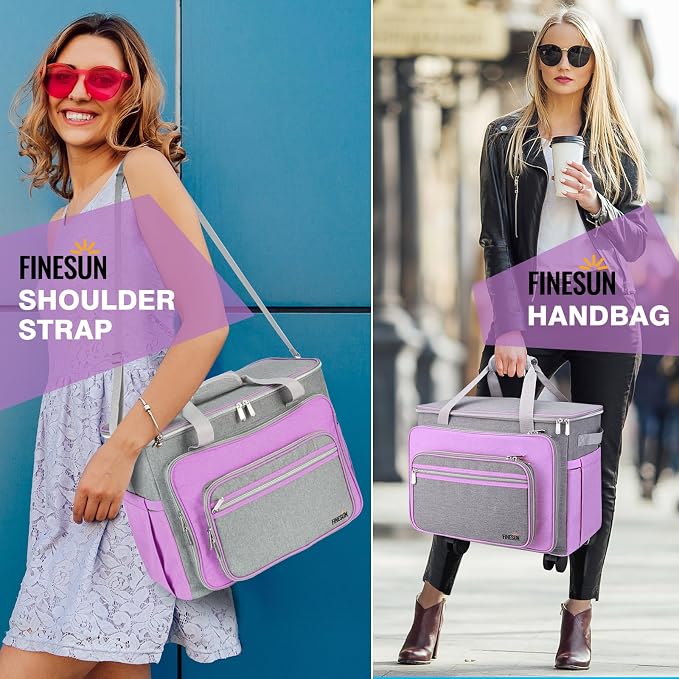 Rolling Tote Bag for Women Teacher Bag Rolling Cart Briefcase with Wheels Carry on Wheeled Bag for Work,Office,Craft