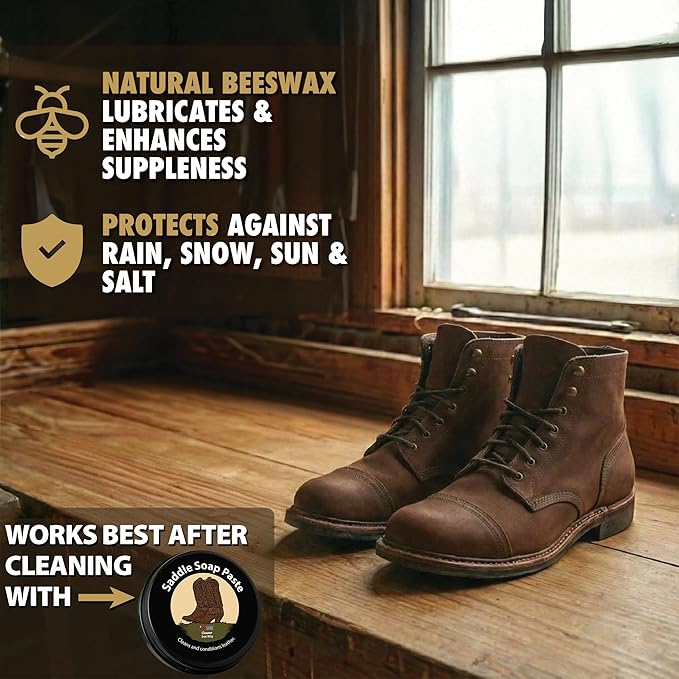 JobSite The Original Boot Scrubber and Beeswax Paste Bundle