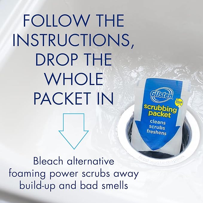 Glisten Disposer Care Foaming Cleaner, Lemon Scent, 12 Use (BND01728)