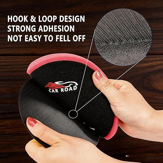 Buffing Polishing Pads 5 Inch, CAR ROAD 7PCs 5.5 Inch Face for 127mm Kit for Car Buffer Polisher Cutting Polishing Pad Kit for Car Buffer Compounding,Polish and Waxing (5 Inch(125mm))