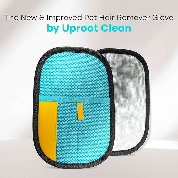 Uproot Washing Machine Cleaner Tablets Pro & Pet Hair Removal Glove Set: Deep-Clean Laundry Tablets for Pet Owners + Reusable Electrostatic Grooming Glove - Tidy Furniture & Laundry
