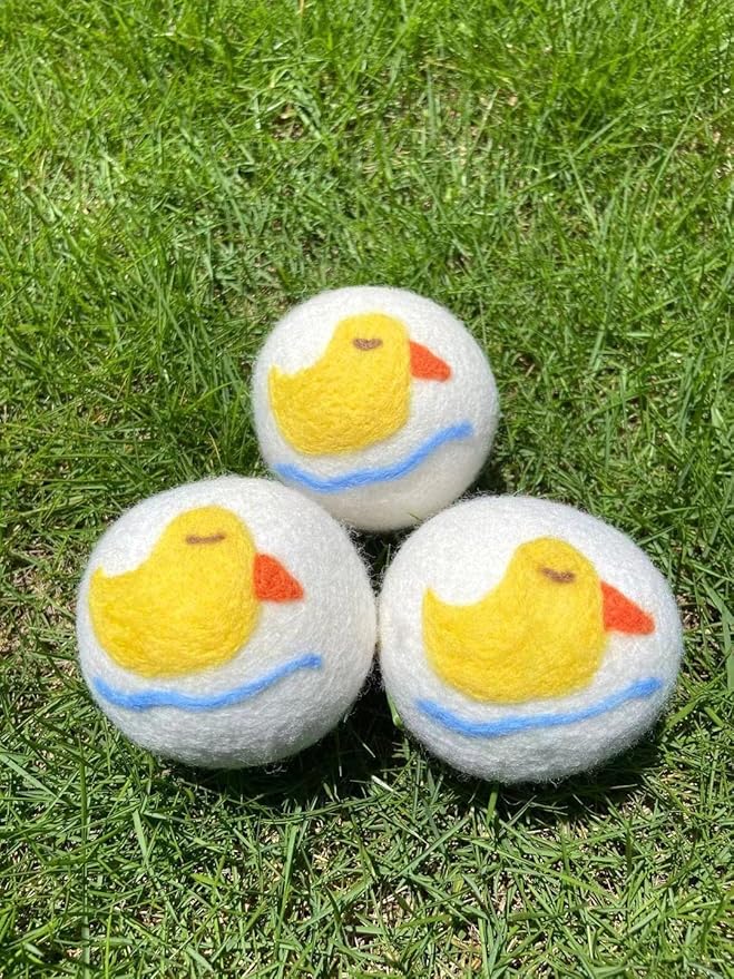 Dryer Balls - 6 Pack XL Wool Dryer Balls Laundry Pet Hair Remover Soften Clothes Eliminate Static Natural Fabric Softener, No Dryer Sheets - Gifts for Her
