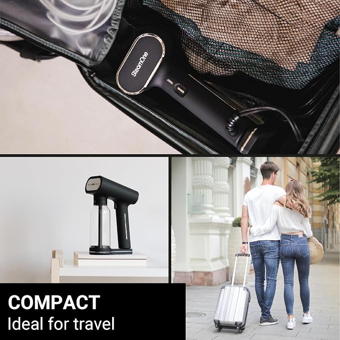 SteamOne Garment Steamer 1500W - 400ml - Handheld - Ready 30s | SteamOne Garment Steamer 1500W - 400ml - Handheld - Ready 30s
