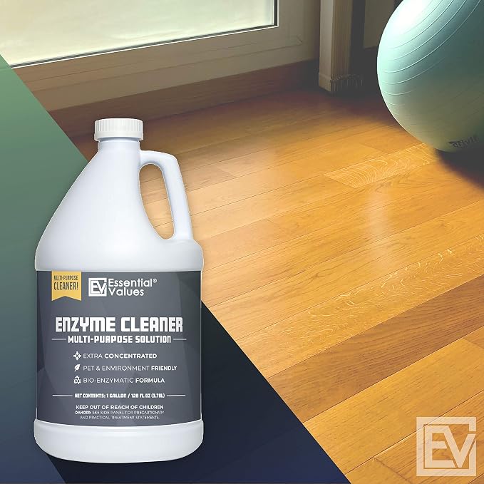 Enzyme Cleaner (1 Gallon / 128 Fl OZ), Drain Cleaner, Made in USA – Multi-Purpose Solution- Stop Odors in its Tracks | Odor Eliminator, Stain Remover, General Cleaning – for Residential & Commercial