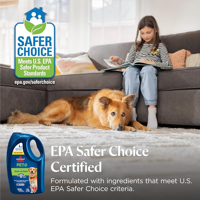 Bissell Pet & Stain Odor Full Size Deep Cleaner Machine Solution, 1 Gallon, 99K5Y