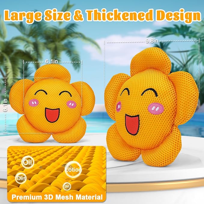 Hot Tub Scum Absorber Sponge 5 Pack Oil Absorbing Scum Sponge for Inflatable Hot Tub Spa Swimming Pool Hot Tub Accessories Cleaner