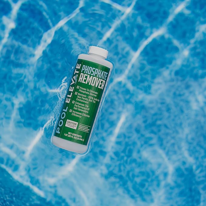 Phosphate Remover - Maintain Crystal Clear Water, Enhance Pool Water Quality for Above and Inground Pools, Safe for Your Pool and Equipment. 32 oz