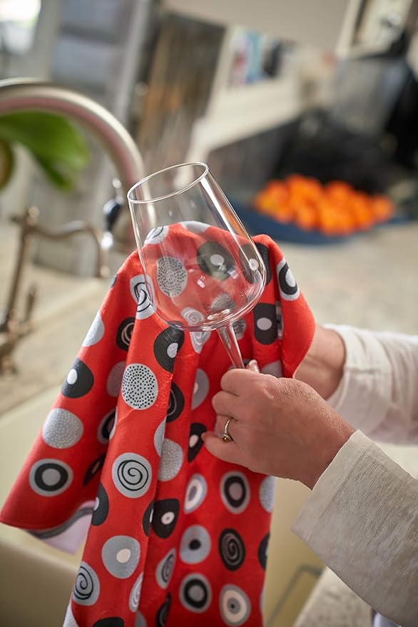 Skoy Cleaning Bundle - Cloth, Scrub, Red Towel and Sink Holder – Environmentally Friendly, Kitchen & Household Use, Plastic-Free Packaging, Great Gift Idea!