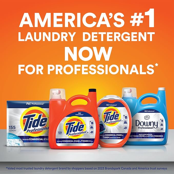 Tide PRO Laundry Detergent Powder Bulk, Removes Hotel, Restaurant and Healthcare Stains in One Wash, Commercial Use, 173 loads, 197 oz