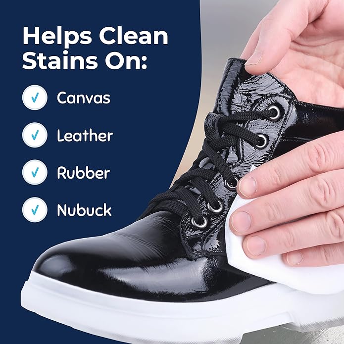 Miss Mouth's Messy Steppers Shoe Cleaner - 4oz Spray and Shoe Cleaning Kit Brush with 30 Pack Wipes