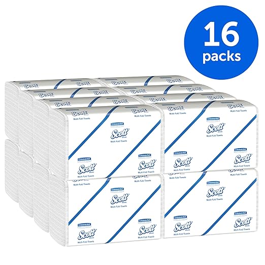 Scott Professional Multifold Paper Towels for Small Business (08009), 9.2” x 9.4”, (4000 Towels per Case)