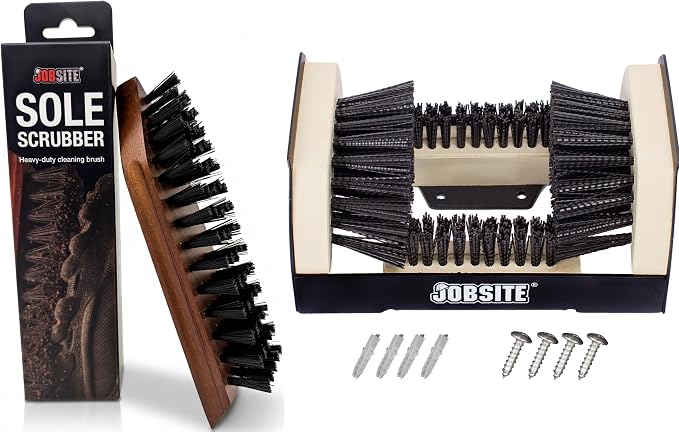 Jobsite Boot Scrubber and Sole Scrubber Bundle