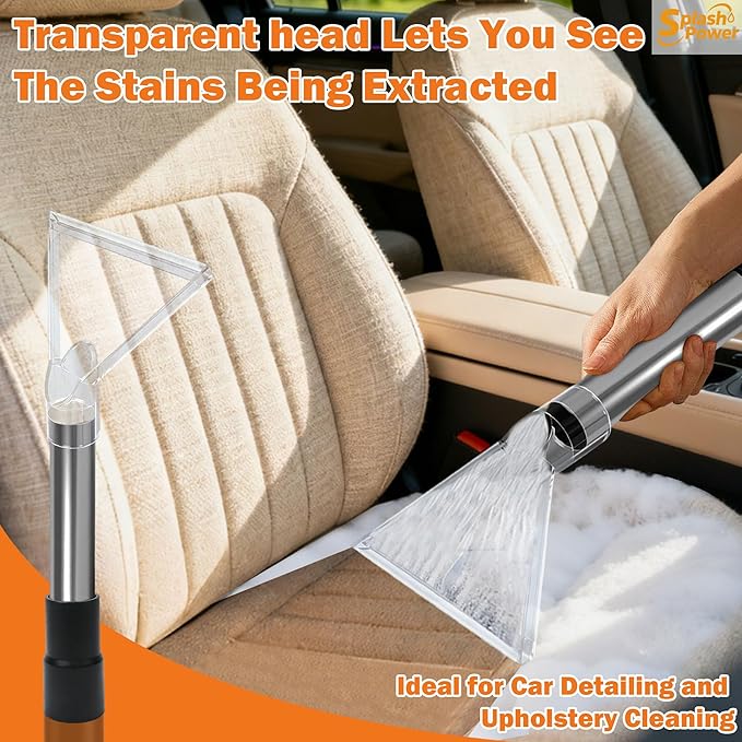 Shop Vac Extractor Attachment Kit – Fits All Shop Vacs Includes 2-1/2", 1-7/8" and 1-1/4" Adapter Large for Carpet Cleaning Auto Detailing Wet-Dry Vacuum Extractor Accessory (Large)