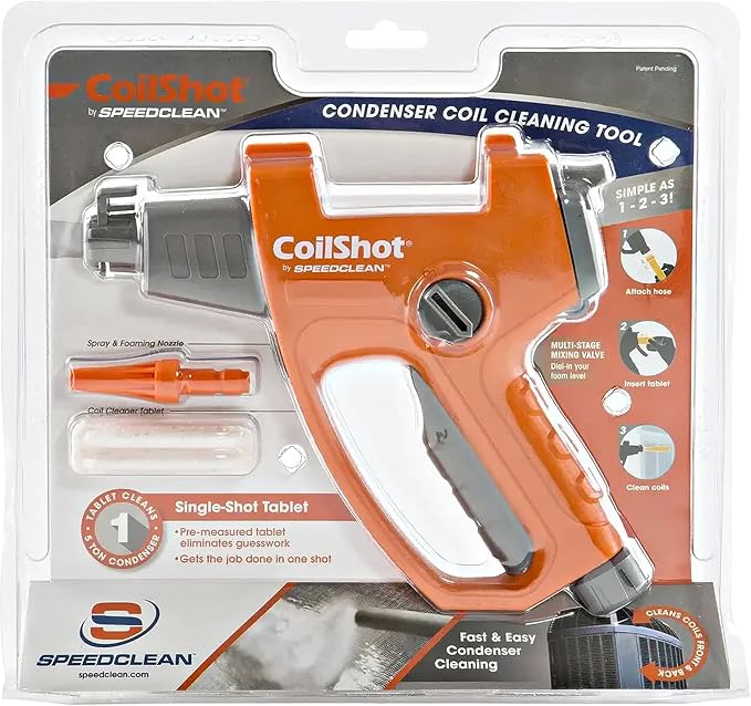 SpeedClean CoilShot Condenser Coil Cleaning Tool, Fast and Powerful Coil Cleaning