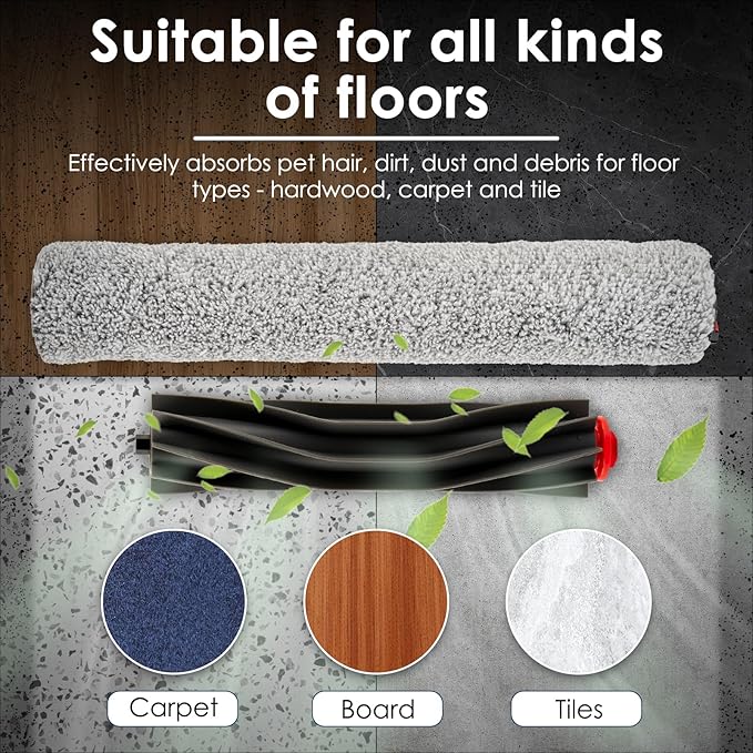 (28 Pack) Omni S1 Pro Replacement Parts Accessories Kit Compatible With Eufy Omni S1 Pro Robot Vacuum, 2 Rubber Roller Brush, 2 Roller Mop, 8 Side Brushes, 8 Dust Bags, 8 HEPA Filters
