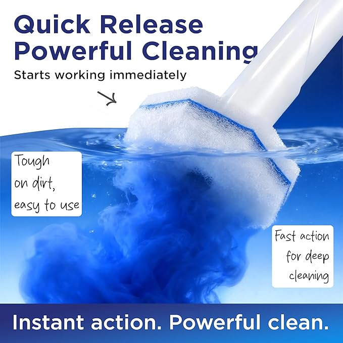 50 Count Toilet Wand Refills for Clorox Toilet Wand, 5X Cleaning Power, Replacement Heads for Clorox Wand, High-Density Disposable Brush Scrubber - No Falling Apart, Fresh Fragrance