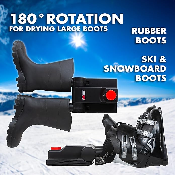 JobSite Portable Boot Dryer and Deodorizer – Fast Drying for Work Boots, Shoes, Boxing Gloves, Cleats & Ski Gear