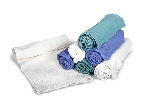 Medline Deluxe Sterile Disposable OR Towels, Blue, 27" Length, Pack of 40