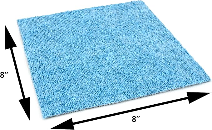 [Saver Sheet] Coating Applicator Towel with Barrier Layer - 12 pack (Blue/Gray, 8"x8")
