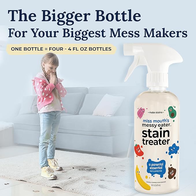 Miss Mouth's Messy Eater Stain Treater and Emergency Stain Rescue 16oz Bottle Bundle