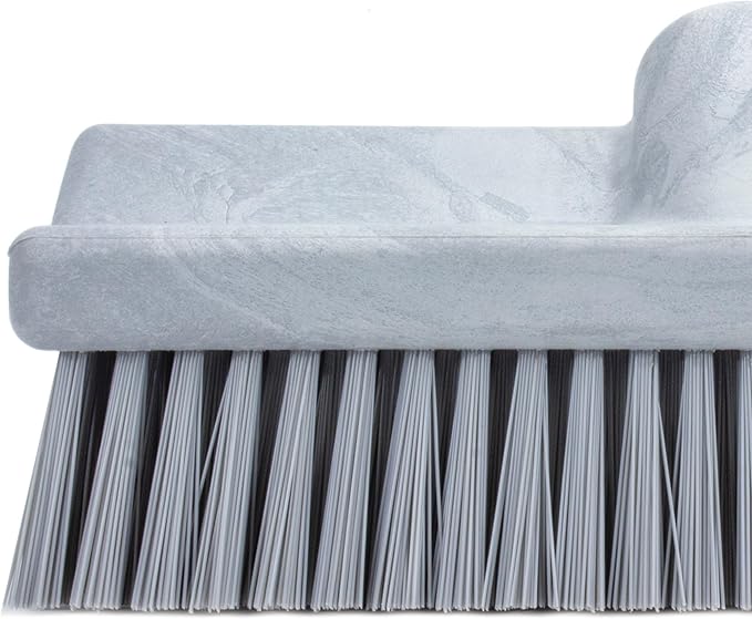 SPARTA 40423EC23 Plastic Floor Scrub Brush, Wall Brush, Equipment Brush With Nonabsorbent Bristles For Industrial Kitchens, Hospitals, Commercial Cleaning, 10 Inches, Gray