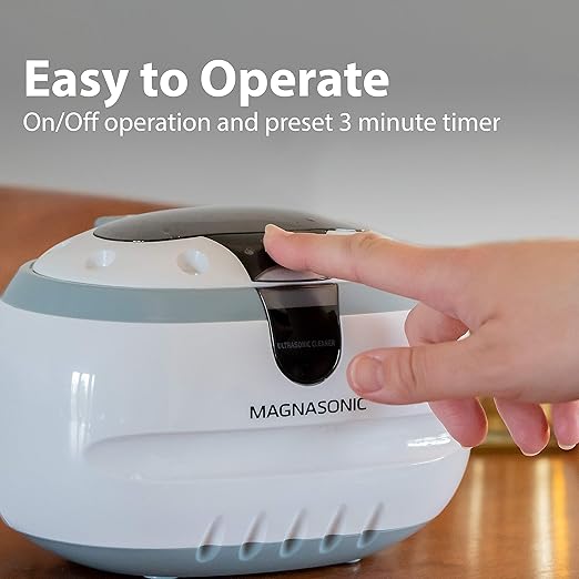 Magnasonic Professional Ultrasonic Jewelry Cleaner Machine for Cleaning Eyeglasses, Watches, Rings, Necklaces, Coins, Razors, Combs, Tools, Parts, Instruments (CD2800)