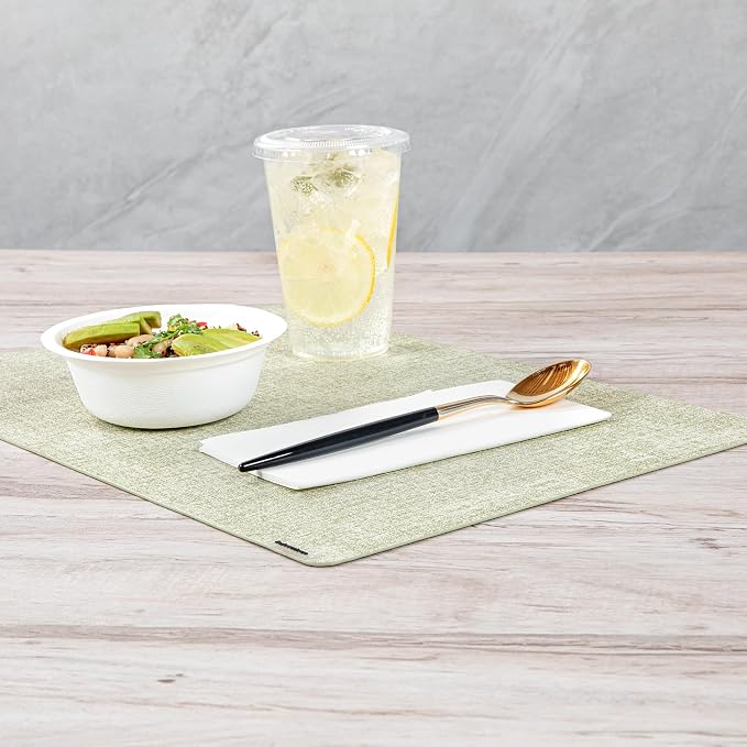 Restaurantware-Moderna 7.75 Inch Fancy Flatware, 50 Durable Plastic Flatware - With Black Handle For Grip, Heavy-duty, Gold Plastic Spoons, Easily Disposable Or Restaurants