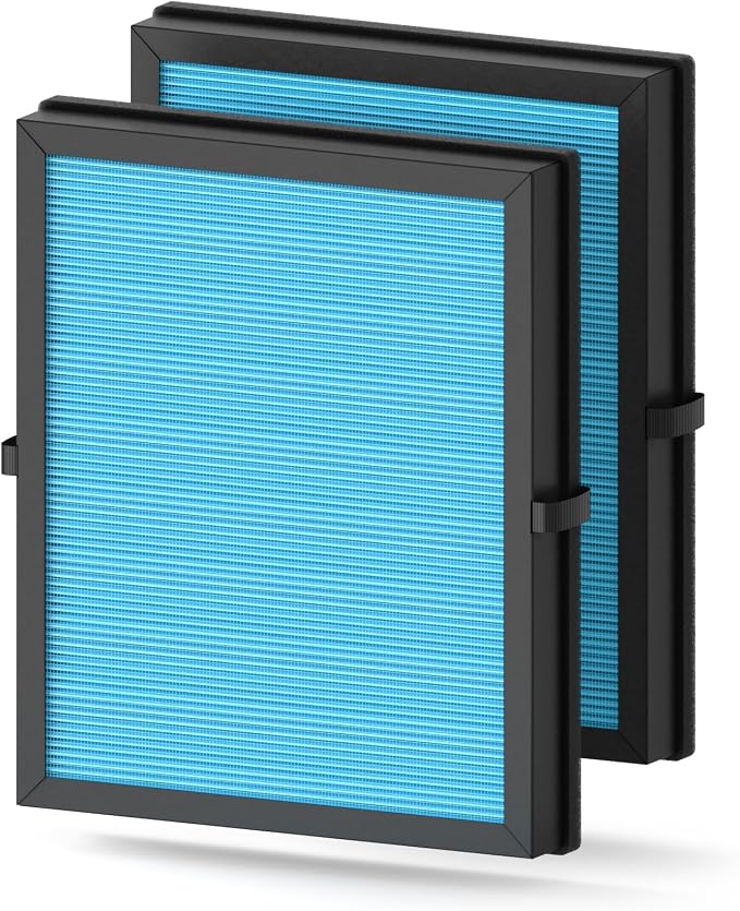 2-Pack MK04 Air Filter Replacement for Aroeve MK04 AP04 MG04JH Air Purifier - 4-in-1 H13 True HEPA Filter for Dust, Pet Dander, Smoke, and Pollen (Standard Version)