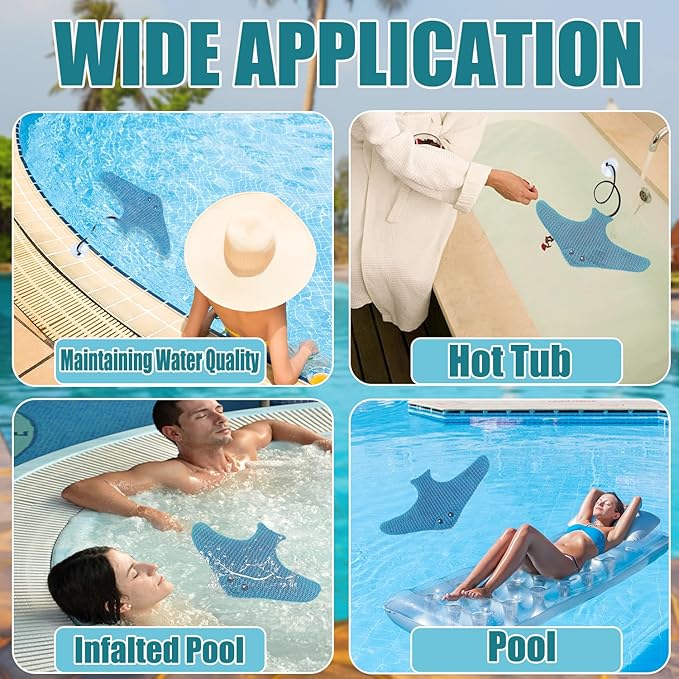 Hot Tub Descaler - Big Flying Fish Floating Hot Tub Sponge, Reusable Descaling Sponge, Keeps Water Clean, Spa and Pool Tub Descaling - Essential Hot Tub Accessories for Adults