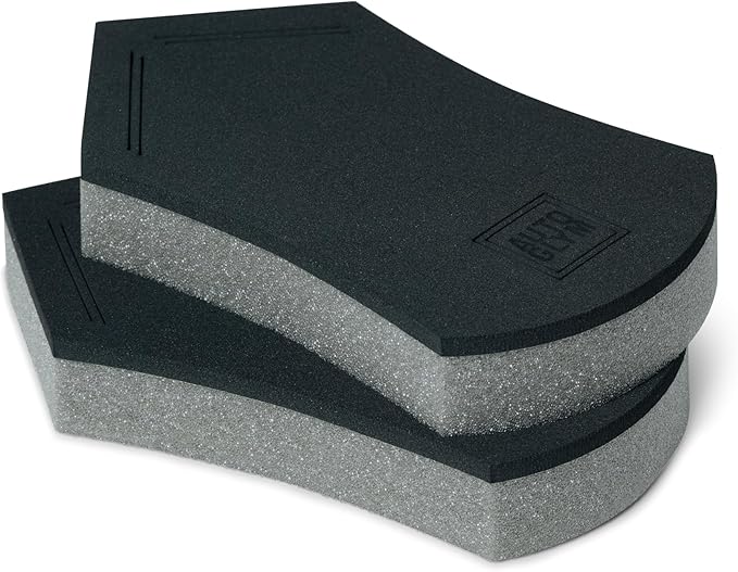 Autoglym Perfect Polish Applicator - Specially Designed Car Polish Applicator Pads with Point and Straight Edges for Precise Application, Pack of 2