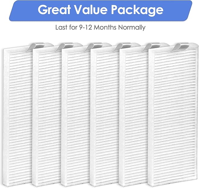 (6 Pieces) HEPA Filter Compatible with Lefant M210B M213S M210S M210 M213, OKP Life K2 K3 K3A K4 K5, Replacement Parts Vacuum filter (NOT FOR M210 PRO)