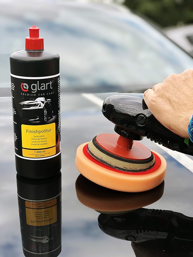Glart Car Finishing Polish for Deep Shine on Paintwork, Application with a Polishing Machine, 1,000 ml